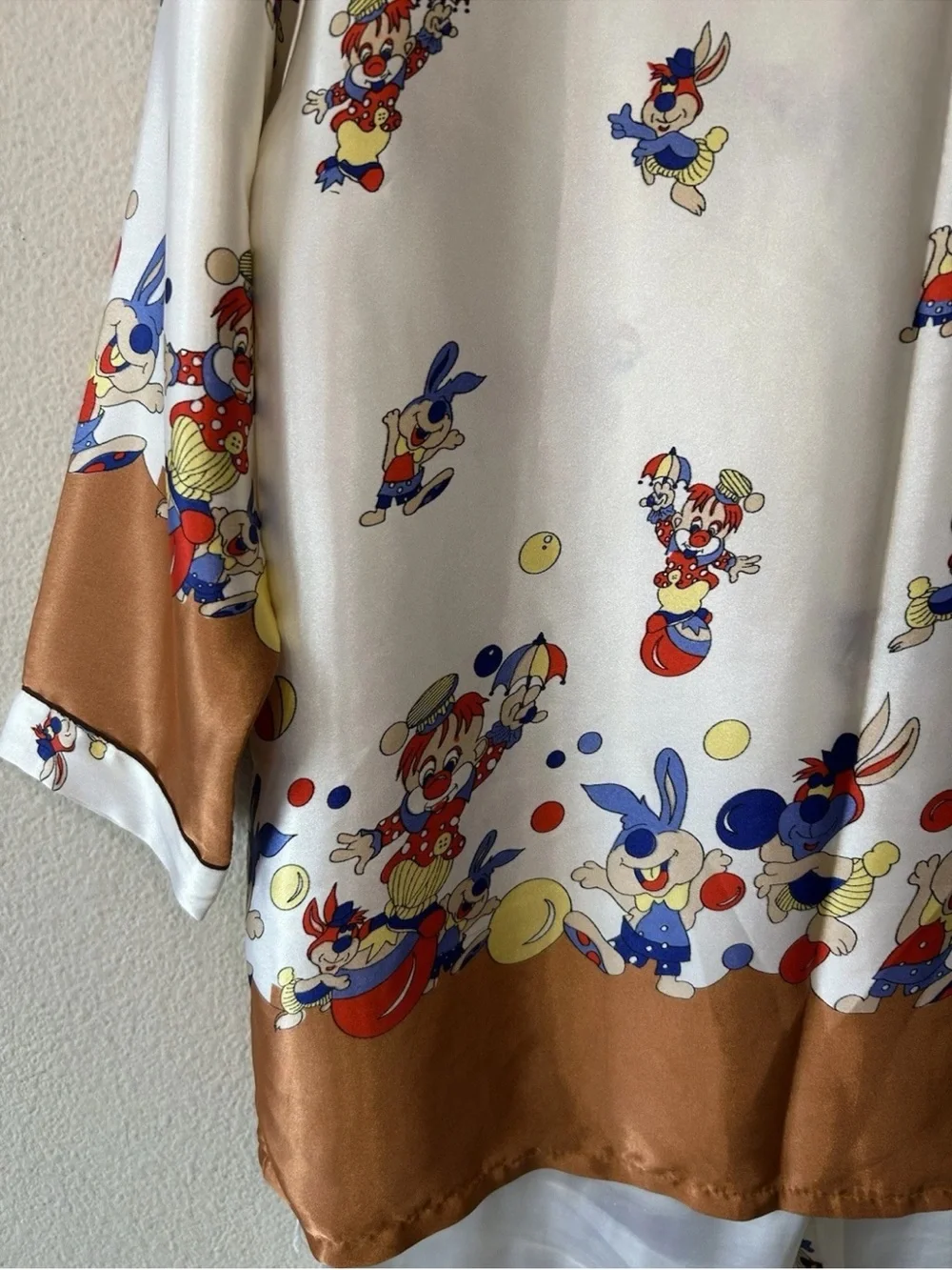 Vintage border button pajama